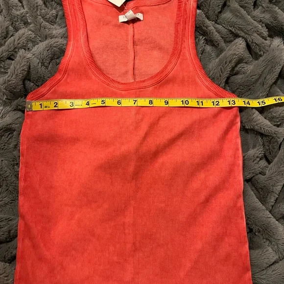 2/$15 NWT True Craft over dyed pinkish red tank top size medium - Picture 10 of 11